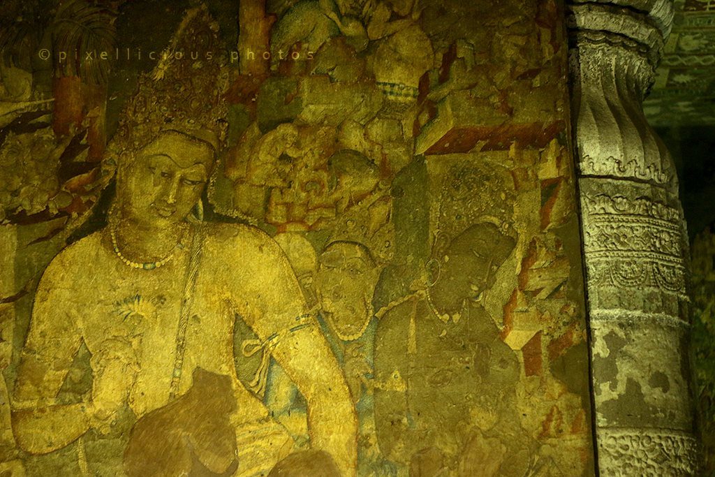 Ajanta Caves | Avalokiteśvara Painting