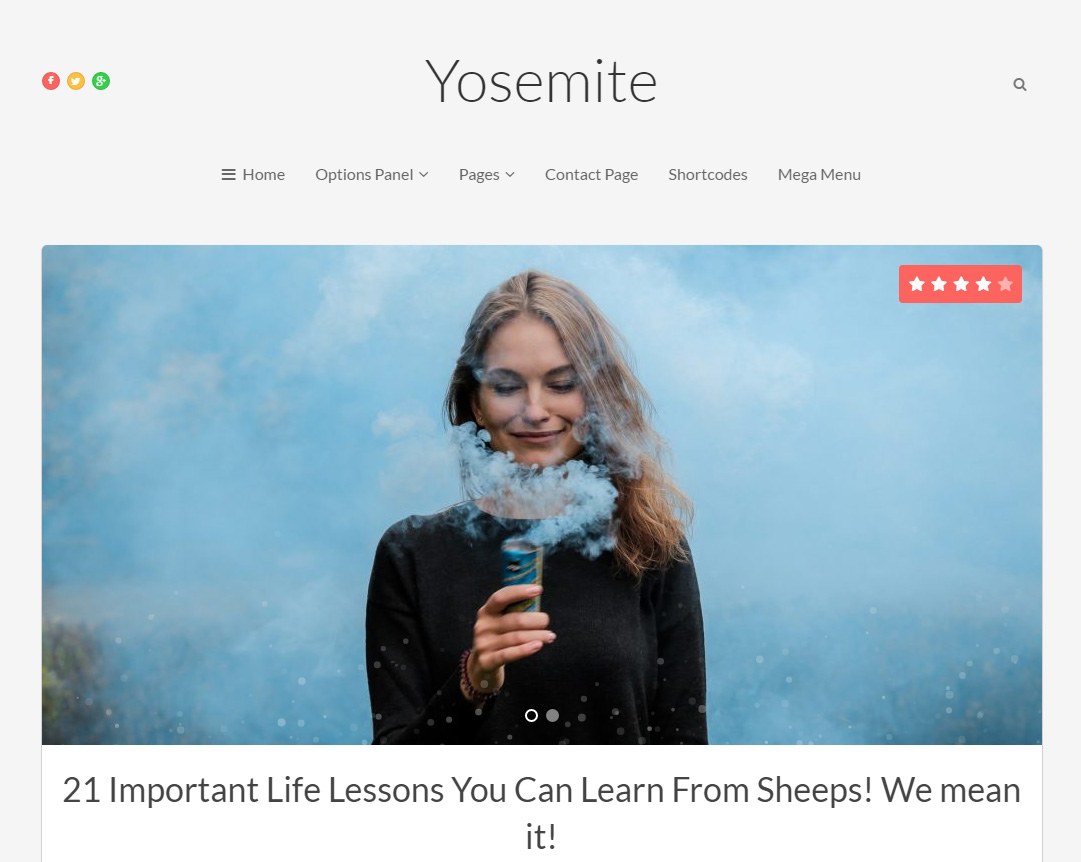 Yosemite Responsive WordPress Theme